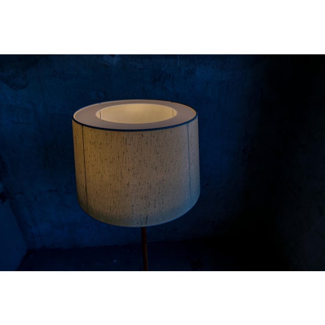 Mid-Century Leather Brass Floor Lamp from Atelje Lyktan, Sweden, 1960s For Sale - Image 16 of 18