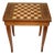 Vintage MCM Inlaid Wood Chess Board Table Made in Italy For Sale