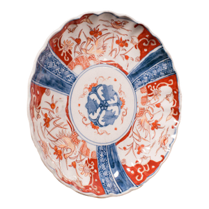 Antique Imari Display Plate, Japanese, Ceramic, Serving Dish, Meiji, Victorian