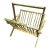 1970s Elegant Hollywood Regency Brass Magazine Rack For Sale