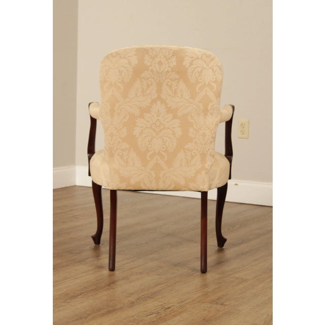 Hickory Chair Queen Anne Style Mahogany Armchair For Sale In Philadelphia - Image 6 of 13