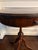 Vintage Regency Style Mahogany Pedestal Drum Side Table With Brass Claw Feet For Sale - Image 10 of 12
