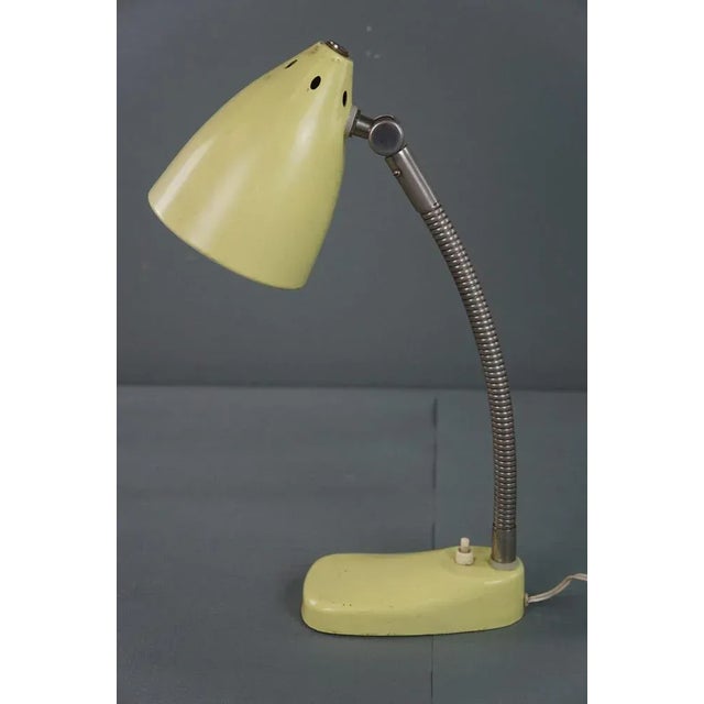 Vintage Yellow Metal Lamp/Desk Lamp, 1960s For Sale - Image 6 of 12