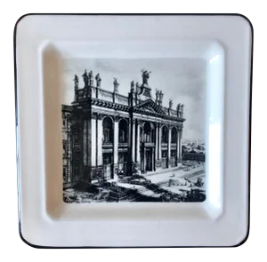 Vintage Archbasilica of St. John Lateran Italian Decorative Plate