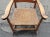 Tan Early American Walnut Ladder Back Rocking Chair With Double Sided Split Reed Seat For Sale - Image 8 of 10