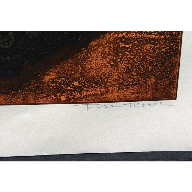 Dean Meeker Copan Original Signed Intaglio Collagraph Artwork For Sale - Image 9 of 11