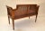 Hollywood Regency Oak Classic Bench Turned Legs & Carved Decor Handwoven Cane For Sale - Image 12 of 13