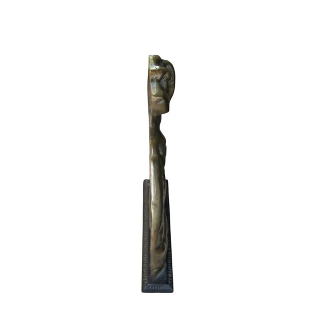 Victorian Victorian Brass and Iron Door Stop, Circa 1880 For Sale - Image 3 of 10