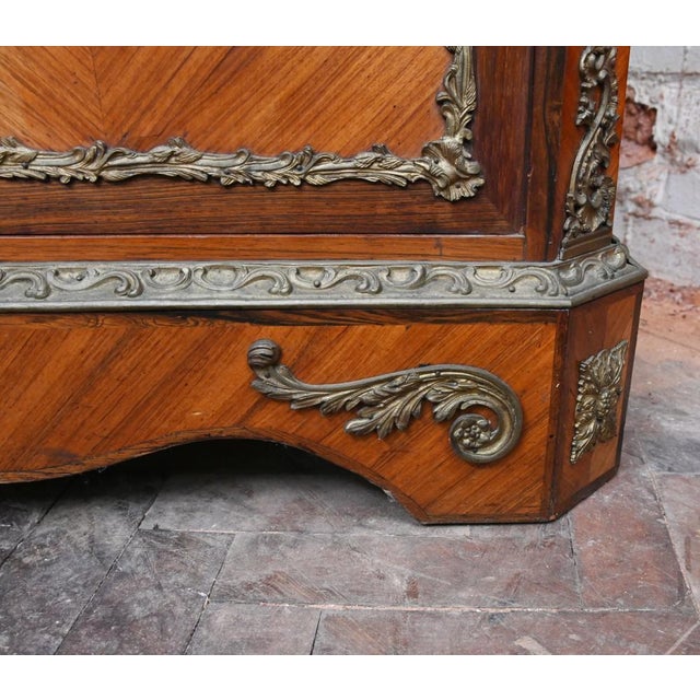 Napoleon III Kingwood Cabinet with Sevres Plaques Chest, 1860 For Sale - Image 6 of 18