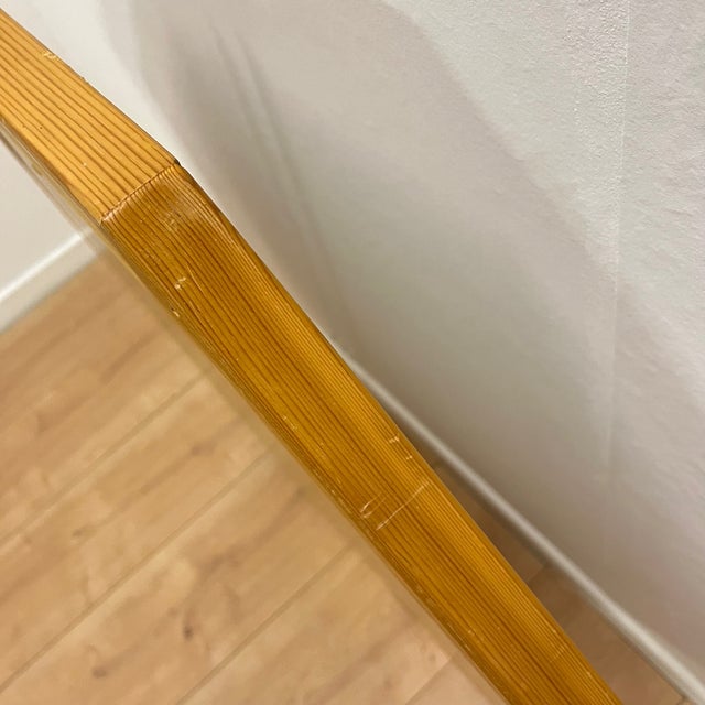 Large Scandinavian Style Octagonal Mirror in Pine, 1980s For Sale - Image 14 of 17