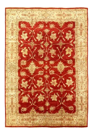 Red Color Fine Hand Knotted Oushak Rug 11'11'' X 17'3''