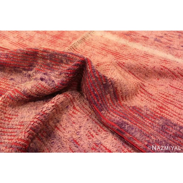 Nazmiyal Collection Double Sided Vintage Berber Moroccan Red Rug For Sale In New York - Image 6 of 7