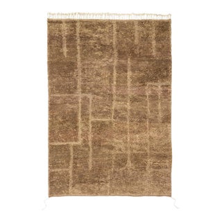 Luxurious Hand-Knotted Moroccan Wool Rug | 11'7" X 8'2" | One of a Kind For Sale