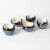Mid-Century Iridescent Ceramic Egg Cups and Salt Cellar Set from Verceram, 1950s, Set of 4 For Sale - Image 6 of 6