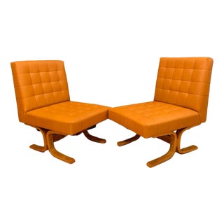 Set of Czechoslovakian Armchairs by Ludvik Volak for Drevopodnik Holesov, 1960s For Sale