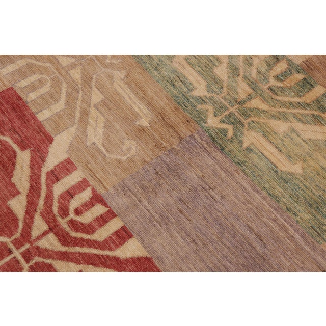 Modern Gabbeh Tan/Beige Wool Rug - 8'8'' X 11'5'' For Sale In New York - Image 6 of 10