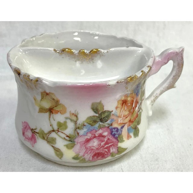 Victorian Late 1800's Antique Victorian Era Porcelain Mustache Teacup For Sale - Image 3 of 12