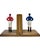 Mid-Century Modern Pair Vintage Equestrian Jockey Bookends Horse Racing Wood For Sale - Image 3 of 11