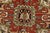 Red Heriz Ziegler Rug 9′ X 11’11” Red Wool Traditional Hand-Knotted Oriental Carpet For Sale - Image 8 of 15