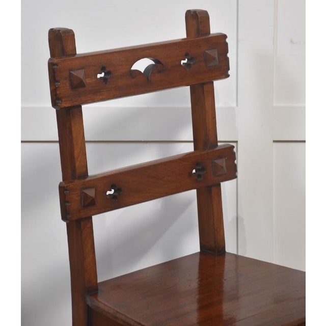 Metal Metamorphic Library Chair in Walnut For Sale - Image 7 of 14