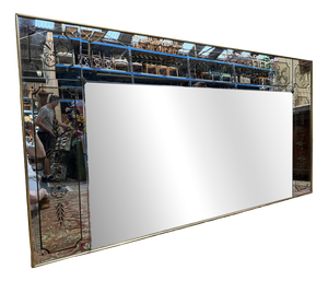 Large Venetian Art Nouveau Style Brasserie Mirror, 1960s