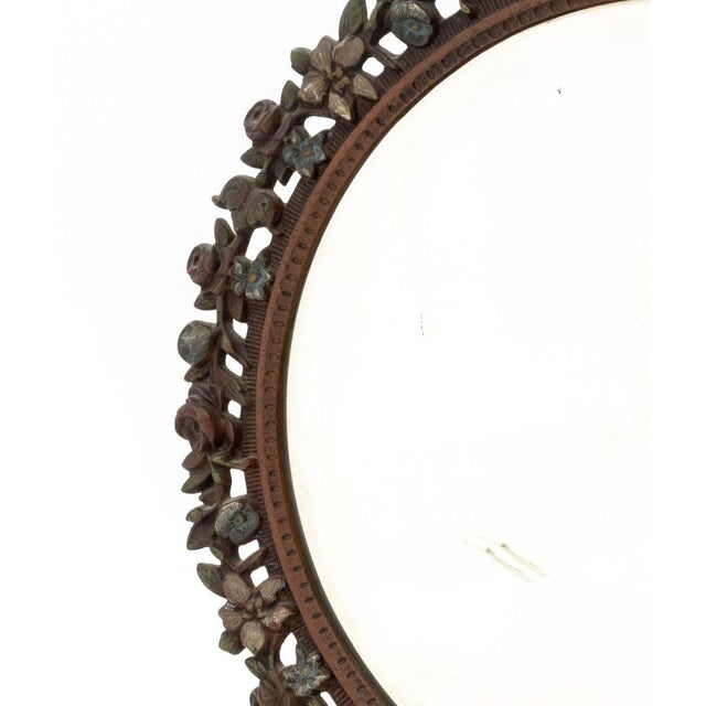 19th Century Victorian Cast Iron Vanity Mirror For Sale - Image 5 of 11