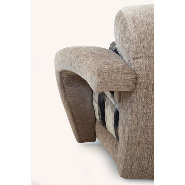 Pair of Weiman Lounge Chairs in the Style of Vladimir Kagan For Sale - Image 12 of 13