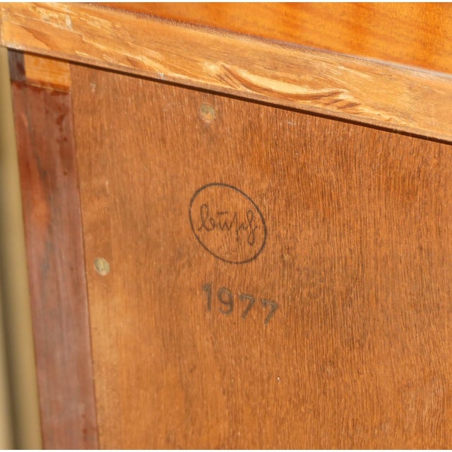 Neoclassicist Monumental Style 4-Door Sideboard in Mahogany, 1977 For Sale - Image 12 of 13