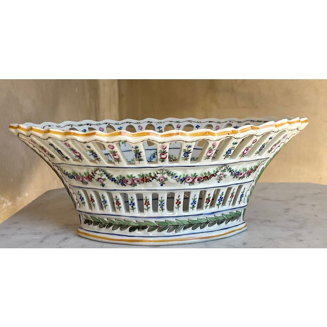 1900 - 1909 French Reticulated Bowl by Sevres, C. 1900 For Sale - Image 5 of 16