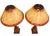 Neoclassical Vintage Neoclassical Faux Marble Painted Wooden Table Lamps With Matching Shades - a Pair For Sale - Image 3 of 12