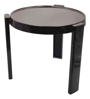 Italian Space Age Side Table in Brown Plastic, 1970s