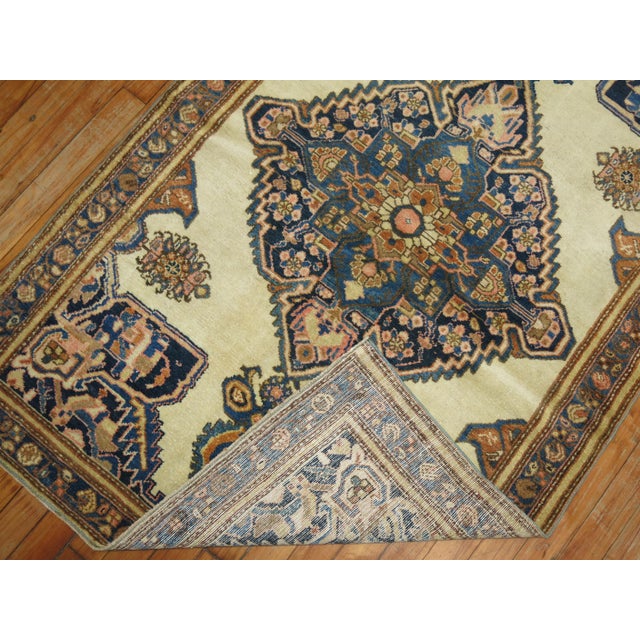Late 20th Century Ivory Persian Sarouk Ferehan Rug - 3'3" x 5'1" For Sale - Image 4 of 6