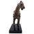 Contemporary Late 20th Century Chinese Tang-Style Patinated Metal Horse Sculpture on Black Plinth For Sale - Image 3 of 17