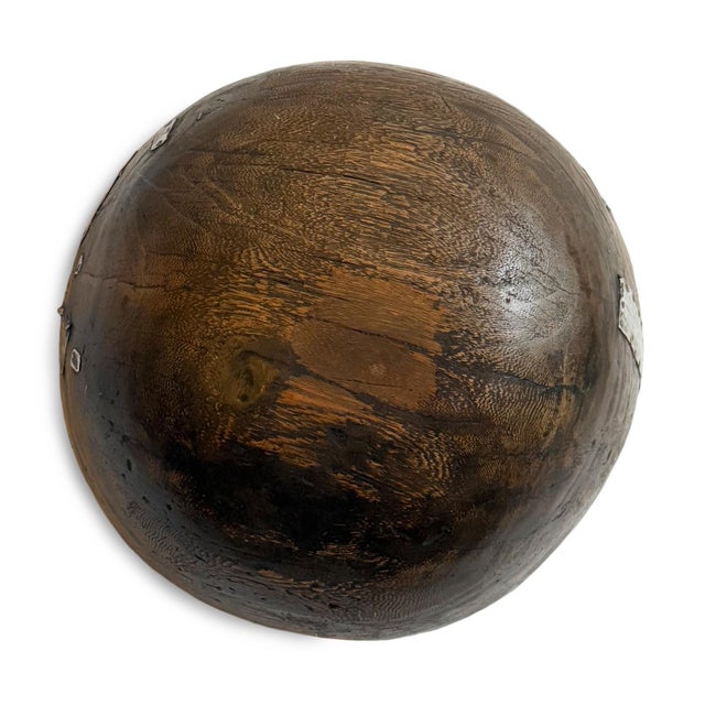 Large Vintage Fulani Wood Bowl For Sale - Image 9 of 9