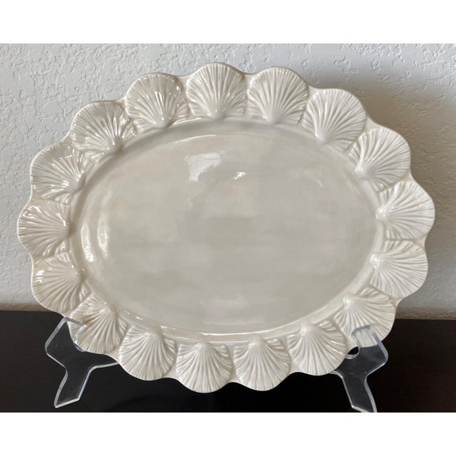 1980s Circa 1982 Palm Beach Chic Lidded Earthenware Conch Shell Tureen With Underplate & Ladle – 4 Pieces For Sale - Image 5 of 18