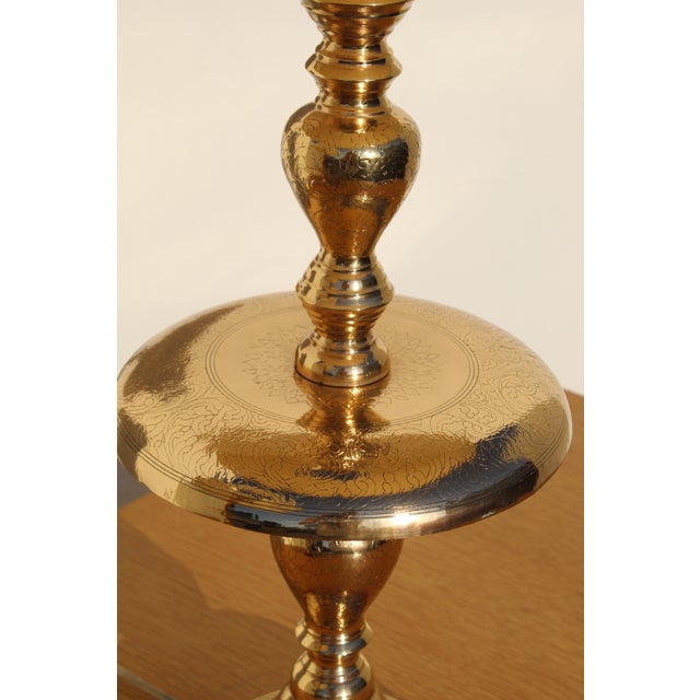 1960s 1960s Hollywood Regency Lamps with Shades - a Pair For Sale - Image 5 of 8