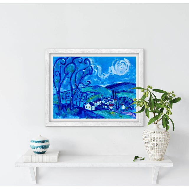 Contemporary Night Song - Modern Impressionist Original Oil Landscape For Sale - Image 3 of 8