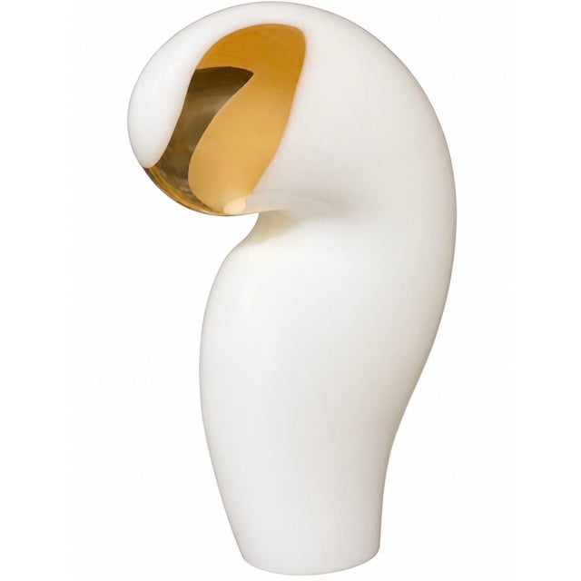 1970s Mid-Century Modern Gino Vistosi Murano “Ghost” Table Lamp For Sale - Image 4 of 7