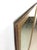 This mid century modern mirror features hardwood frame, original blonde wood finish, slight beveled edge, and vintage...