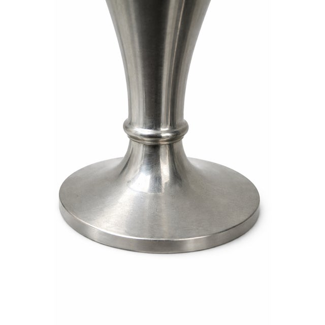 Metal Model 2729 Pewter Candlesticks by Just Andersen, Denmark, 1940s, Set of 2 For Sale - Image 7 of 9