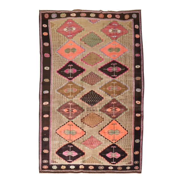 Early 20th Century Geometric Turkish Kars rug no. j3476 For Sale