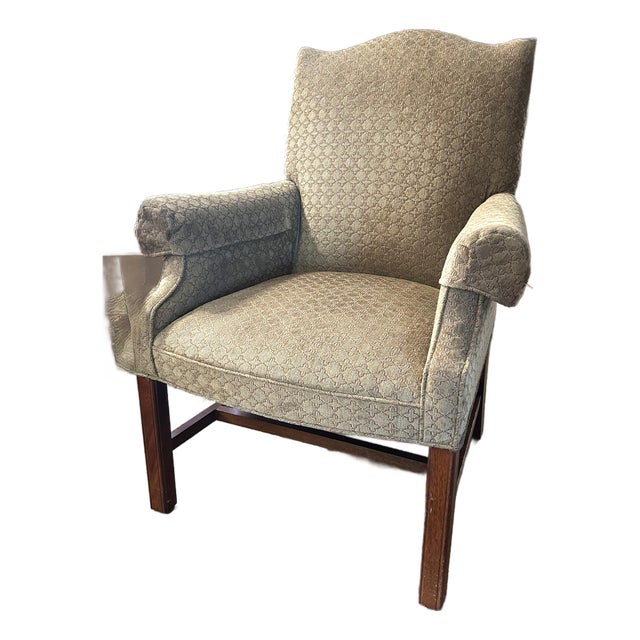 Upholstered Traditional Side Chair For Sale