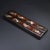 This is an exquisite pair of long, rectangular wooden paperweights (or rulers), featuring intricate mother-of-pearl...