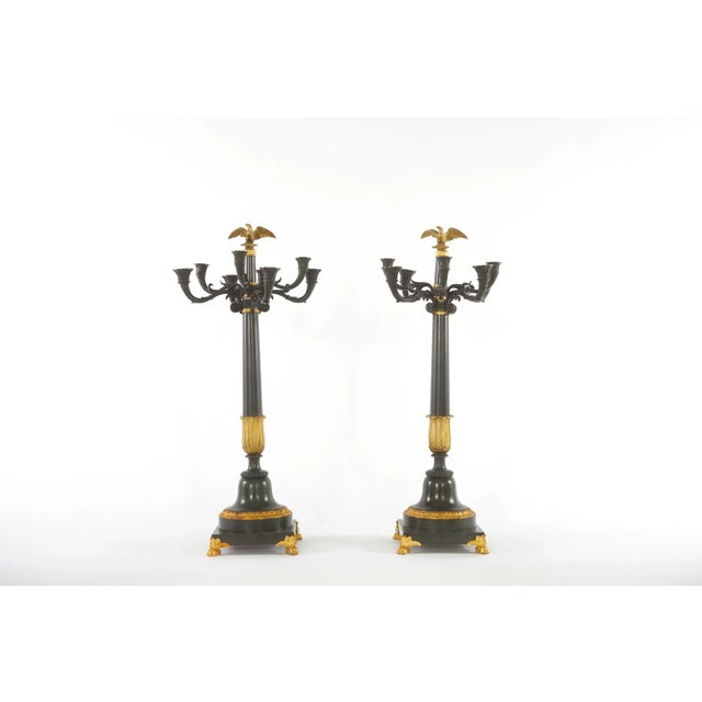 19th Century Bronze Torchiers / Candelabras - a Pair For Sale - Image 12 of 12