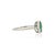 Metal Modern Toi Et Moi Emerald & Yellow Diamond Bypass Ring Size 9, 1.88ct in 18k White Gold For Sale - Image 7 of 15