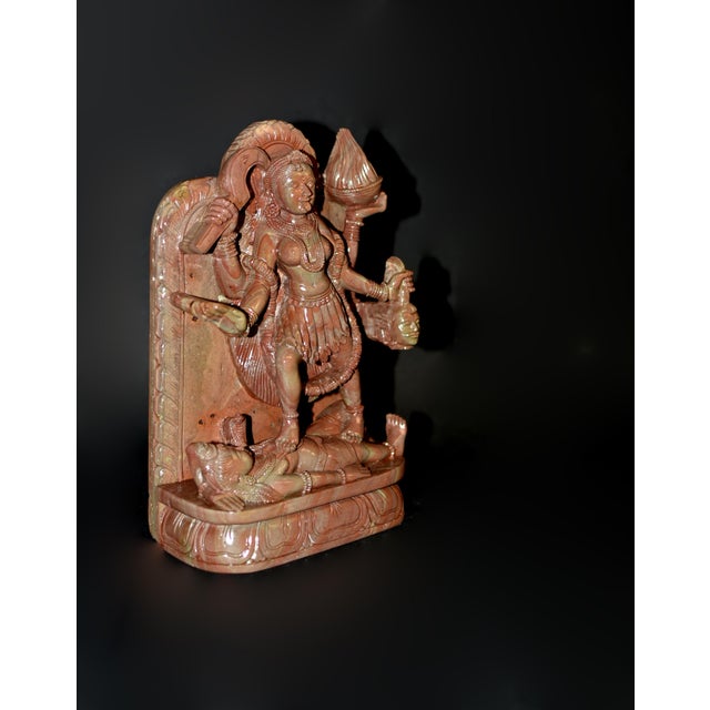 Stone Indian Goddess Kali Finely Carved For Sale In Los Angeles - Image 6 of 18