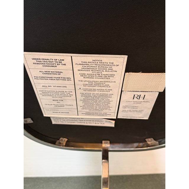 Restoration Hardware Emery Counter Stools, Pair For Sale - Image 10 of 12