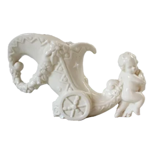 Vintage Cherub Flower Frog Vase