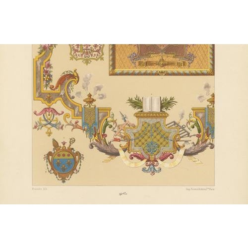 Late 19th Century Albert Racinet, Ornament, 1873, Chromolithograph For Sale - Image 5 of 10