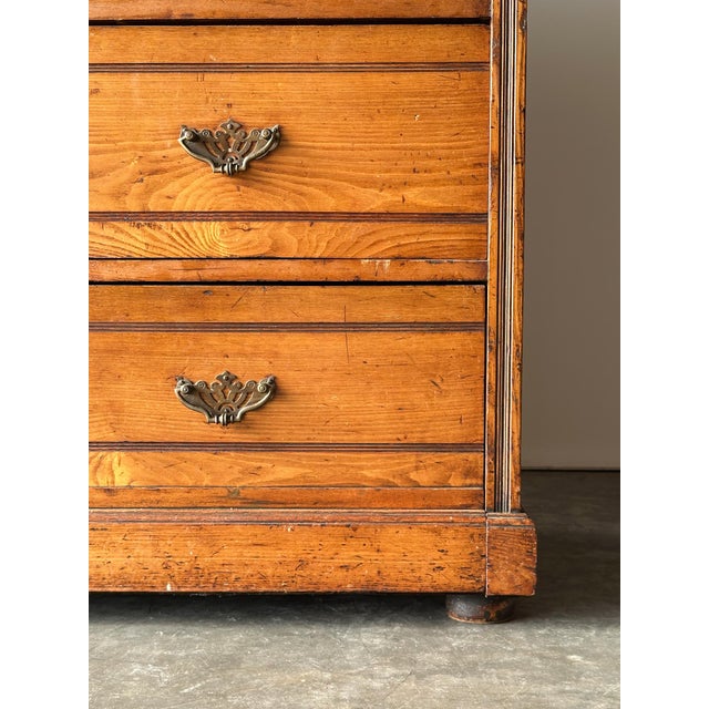 Wood Jas Shoolbred & Co. Ash Chest of Drawers, England, 19th Century For Sale - Image 7 of 18